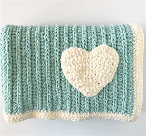 Mandys Crochet Heart Blanket Daisy Farm Crafts