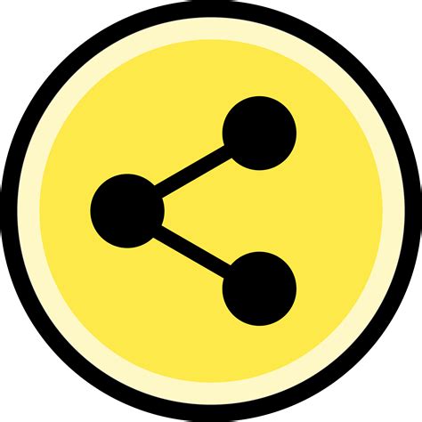 Clipart Button Share Yellow