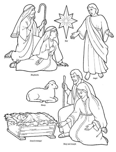 Nativity christmas coloring page | free fun christmas. 17 best Nativity images on Pinterest | Nativity sets ...