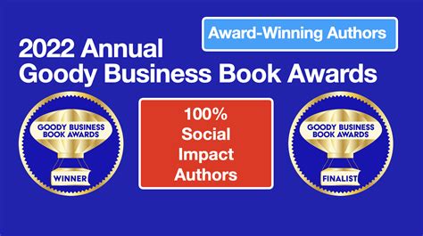 Goody Business Book Awards Announce 2022 Winners And Finalists For 100