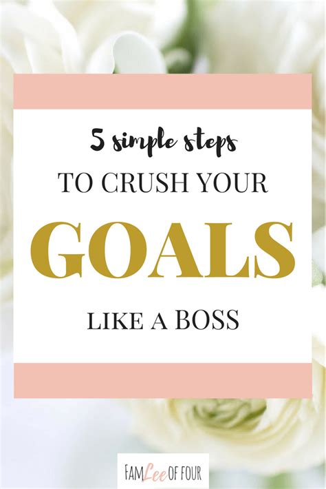 How To Crush New Goals Like A Boss Motivated Positive Driven