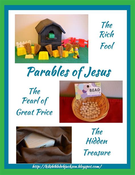 Parable Of The Rich Fool The Hidden Treasure The Pearl Of Great Price