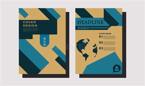 Corporate Book Cover Design Stock Vector Illustration Of Design