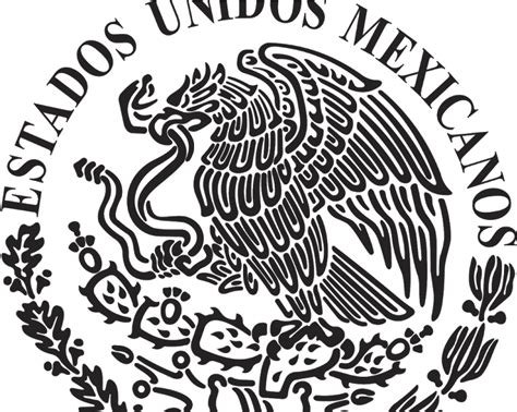 Download Logo Escudo Nacional De México Black And White Vector