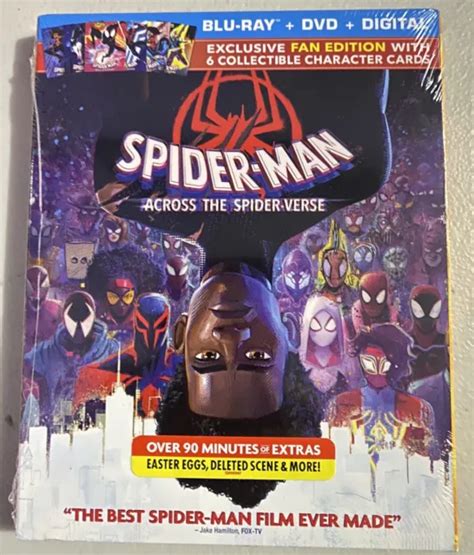 Spider Man Across The Spider Verse Target Cards Blu Ray Dvd Slip