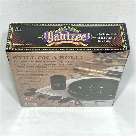 40th Anniversary Yahtzee Collectors Edition Nokomis Funshop