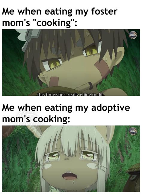 This guy is sadly an underrated villain, and that's a sad fact. A Made in Abyss meme because food was rare yet food ...