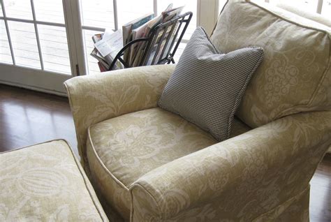 At crate and barrel, you can find slipcovers for furniture like sofas, chairs, loveseats, and ottomans in a wide variety of colors. Custom Slipcovers by Shelley: Chair and ottoman floral ...