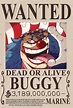 Buggy WANTED (One Piece Ch. 1058) by bryanfavr on DeviantArt