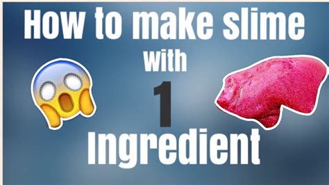 Please see our disclosure policy for more. HOW TO MAKE SLIME WITH 1 INGREDIENT ONLY! (No tide, starch, glue etc) - YouTube