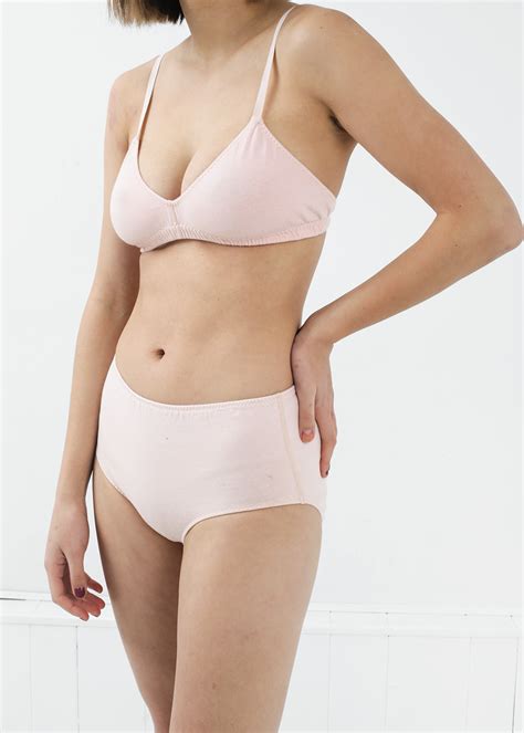 pansy pale pink high rise underwear garmentory