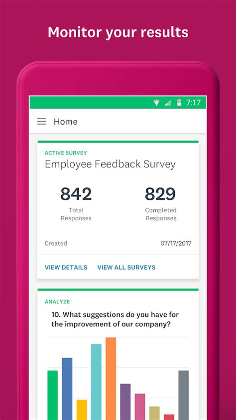 Analyse your results in google forms. SurveyMonkey - Android Apps on Google Play