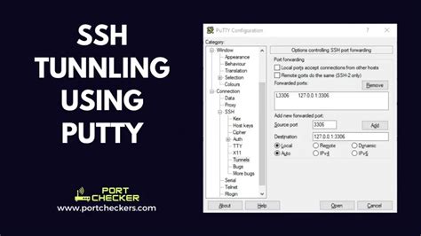 SSH Port Forwarding Port Tunnling Using Putty On Windows