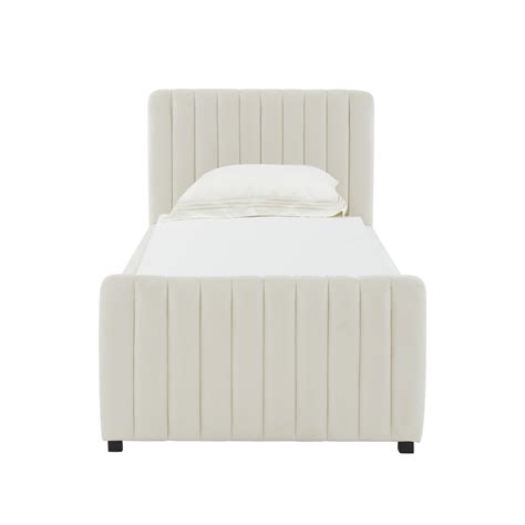 angela cream trundle bed in twin tov furniture