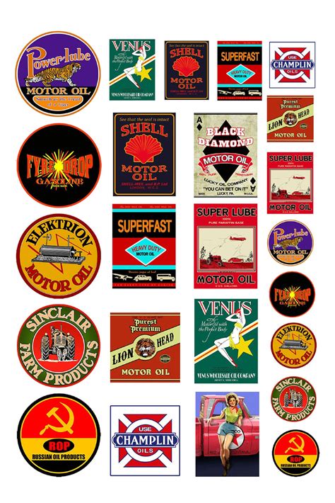 Illussion Vintage Oil Company Logos