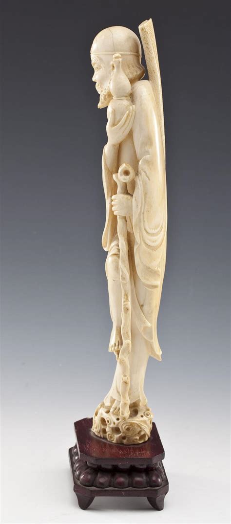 2 Carved Ivory Figures