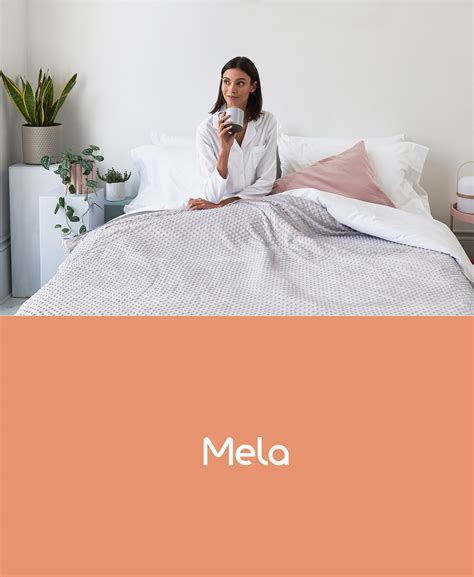 Mela weighted blankets branding on Behance