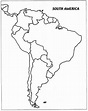 Printable Blank Maps Of South America