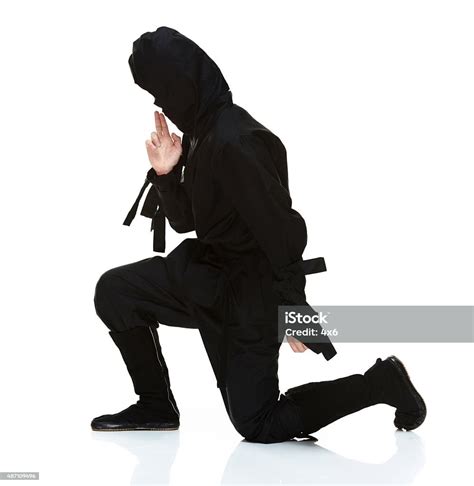 Ninja In Action Stock Photo Download Image Now Cut Out Ninja 20