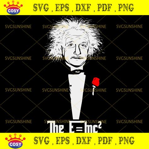 Albert Einstein Svg Scientific Svg Emc2 Physics Teacher Svg