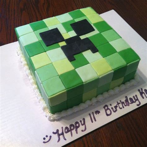 Minecraft Creeper Cake Cakes Birthday Cakes Minecraft