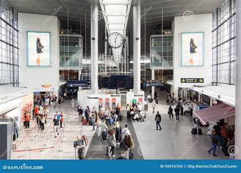 Copenhagen Airport Terminal Editorial Stock Image Image Of Terminal