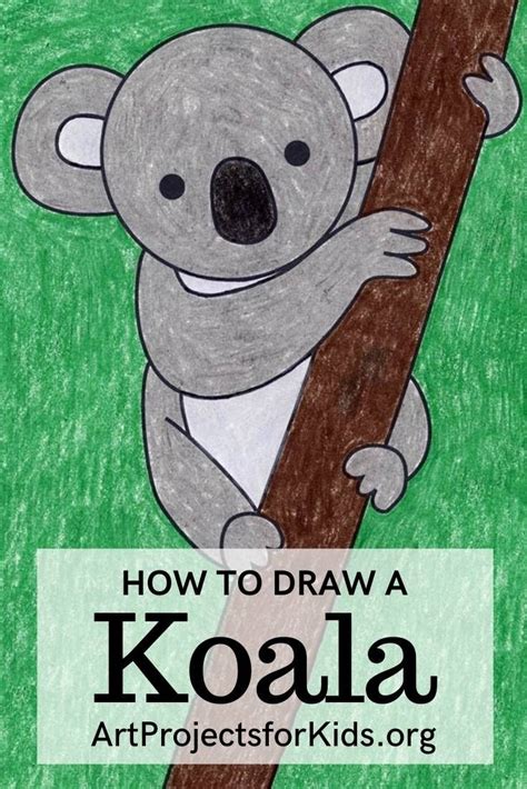 Easy How To Draw A Koala Tutorial Video And Koala Coloring Page Koala
