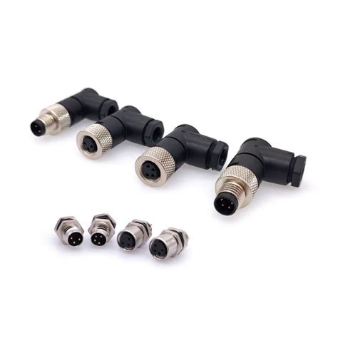 Piin M8 Sensor Connector Waterproof Male Ampfemale Plug Straight