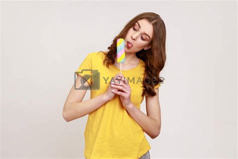 Royalty Free Image Portrait Of Funny Teenager Girl Sticking Out