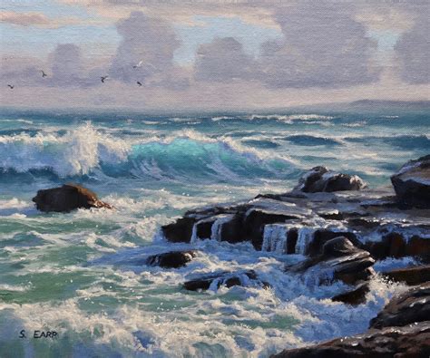 How To Paint A Rocky Shore Seascape Samuel Earp Artist
