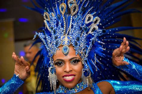 Brazilian Samba Dancer In Carnival Party Editorial Photography Image