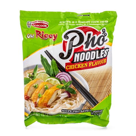 Get Acecook Oh Ricey Rice Noodles Pho Chicken Flavor Bag Delivered