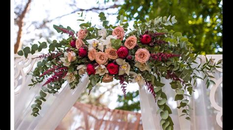 How To Make A Flower Swag For A Wedding Arch Now And Eternity