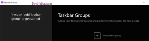 Easily Create And Pin Groups To Taskbar On Windows 10 Daylife Tips