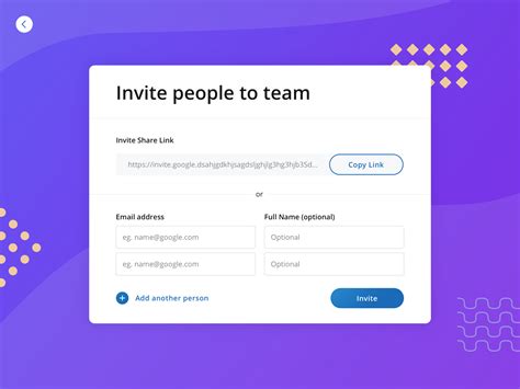 Invite Users And Share Link Ux Ui By Daniel Rad On Dribbble