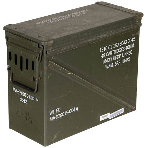 Us Ammo Box Size 7 Military Surplus Used Military Surplus Used Equipment Other