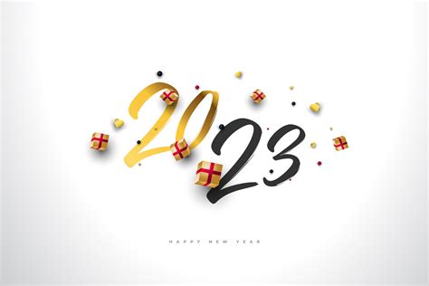 Happy New Year 2023 Background Design Illustration Par Weiskandasihite