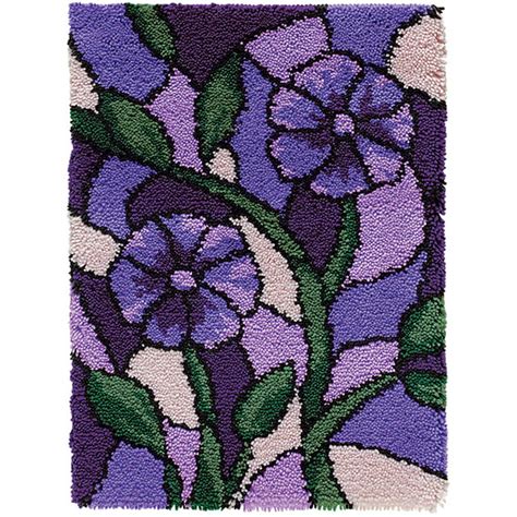 Mary Maxim Stained Glass Latch Hook Rug Kit