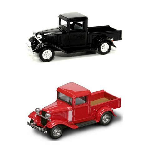 1934 Ford Pickup Truck Diecast Car Package Two 143 Scale Diecast