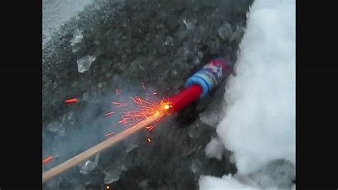 Fireworks Under Ice Youtube