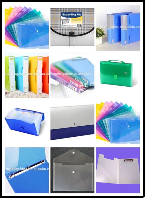 Custom Colorful Plastic File Folder A4 A3 Folder For Office And School