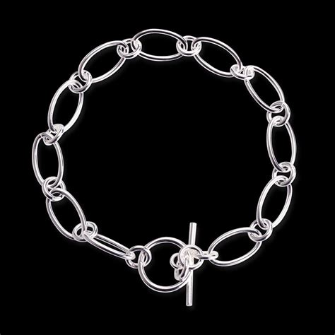 85mm 925 Silver Chain Links Bracelet Sl000034 Wholesale Women