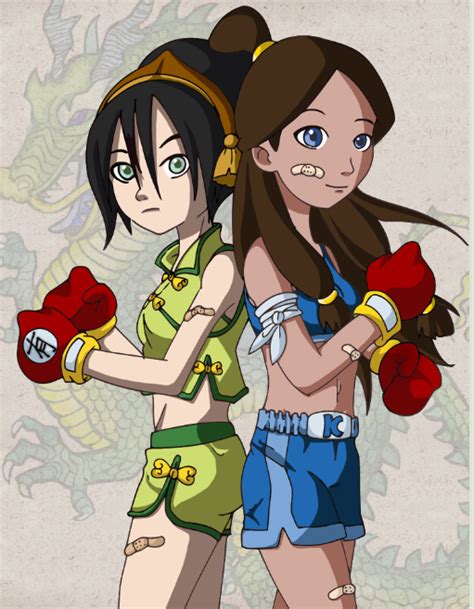 Boxing Benders Toph And Katara Disney Characters Avatar