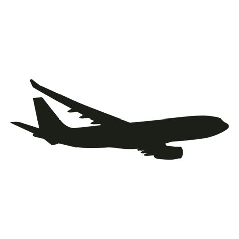 Airplane Flying Silhouette Transparent Png And Svg Vector File