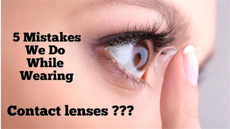Contact Lens Problems Problem Wearing Contact Lenses Youtube
