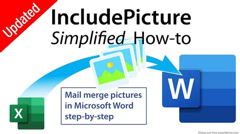 Simplified IncludePicture How To Mail Merge Pictures In Microsoft Word