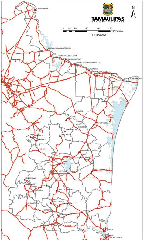 Mapa De Tamaulipas Tamaño Completo