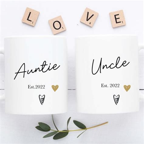 Auntie And Uncle Ts Auntie Mug Uncle Mug Aunty T New Etsy Uk