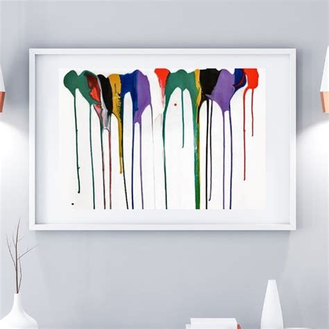 Drips Painting Framed Oil Painting Print Drip Painting Framed Oil
