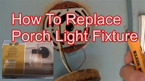 Home Repairs How To Replace Porch Light Fixture Youtube